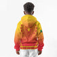 Personalized Afro Benin Kid Hoodie African Dashiki Style - African Pride