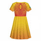 Personalized Afro Benin Kid Short Sleeve Dress African Dashiki Style - African Pride