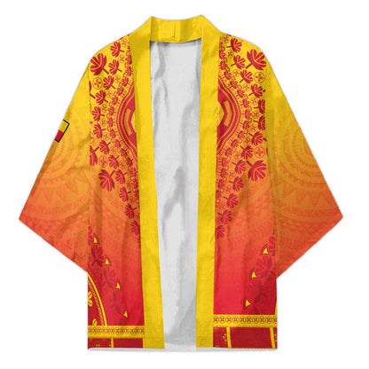 Personalized Benin African Dashiki Kimono
