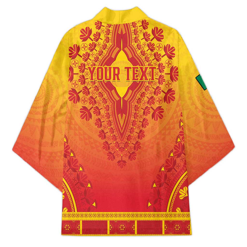 Personalized Benin African Dashiki Kimono