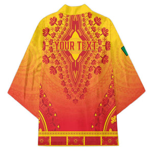 Personalized Benin African Dashiki Kimono