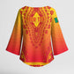 Personalized Benin African Dashiki Kimono Sleeve Blouse