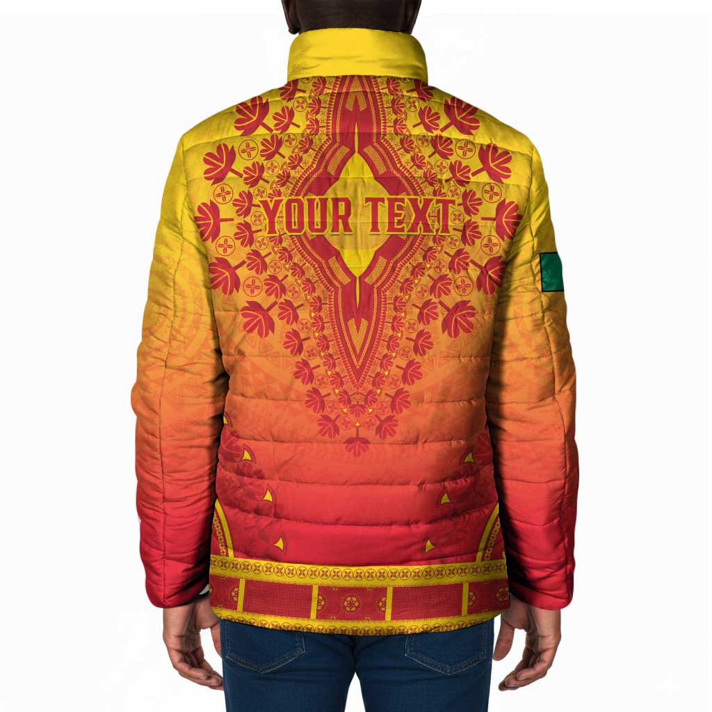 Personalized Benin African Dashiki Padded Jacket