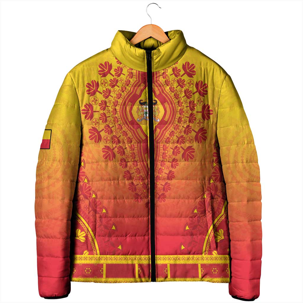 Personalized Benin African Dashiki Padded Jacket