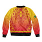 Personalized Afro Benin Sleeve Zip Bomber Jacket African Dashiki Style - African Pride