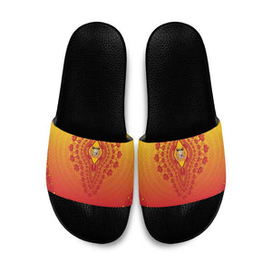 Benin African Dashiki Slide Sandals