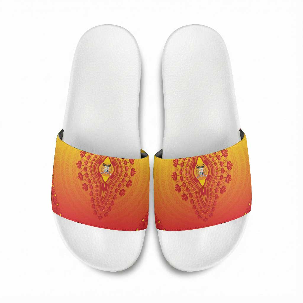 Benin African Dashiki Slide Sandals
