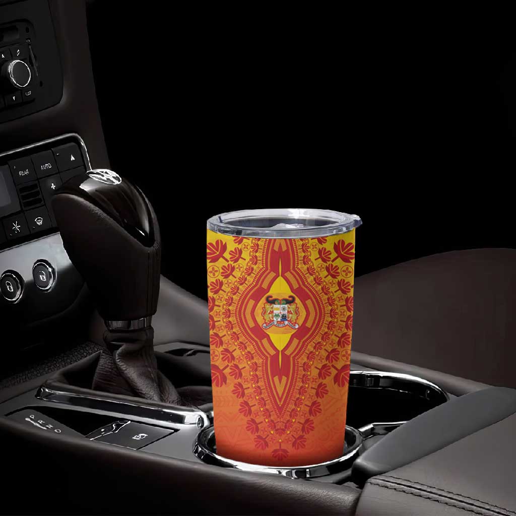 Personalized Afro Benin Tumbler Cup African Dashiki Style - African Pride
