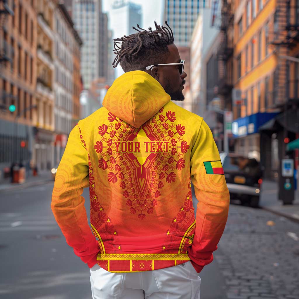 Personalized Afro Benin Zip Hoodie African Dashiki Style - African Pride