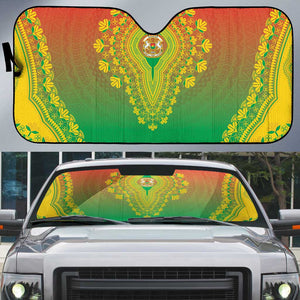 Burkina Faso African Dashiki Auto Sun Shade
