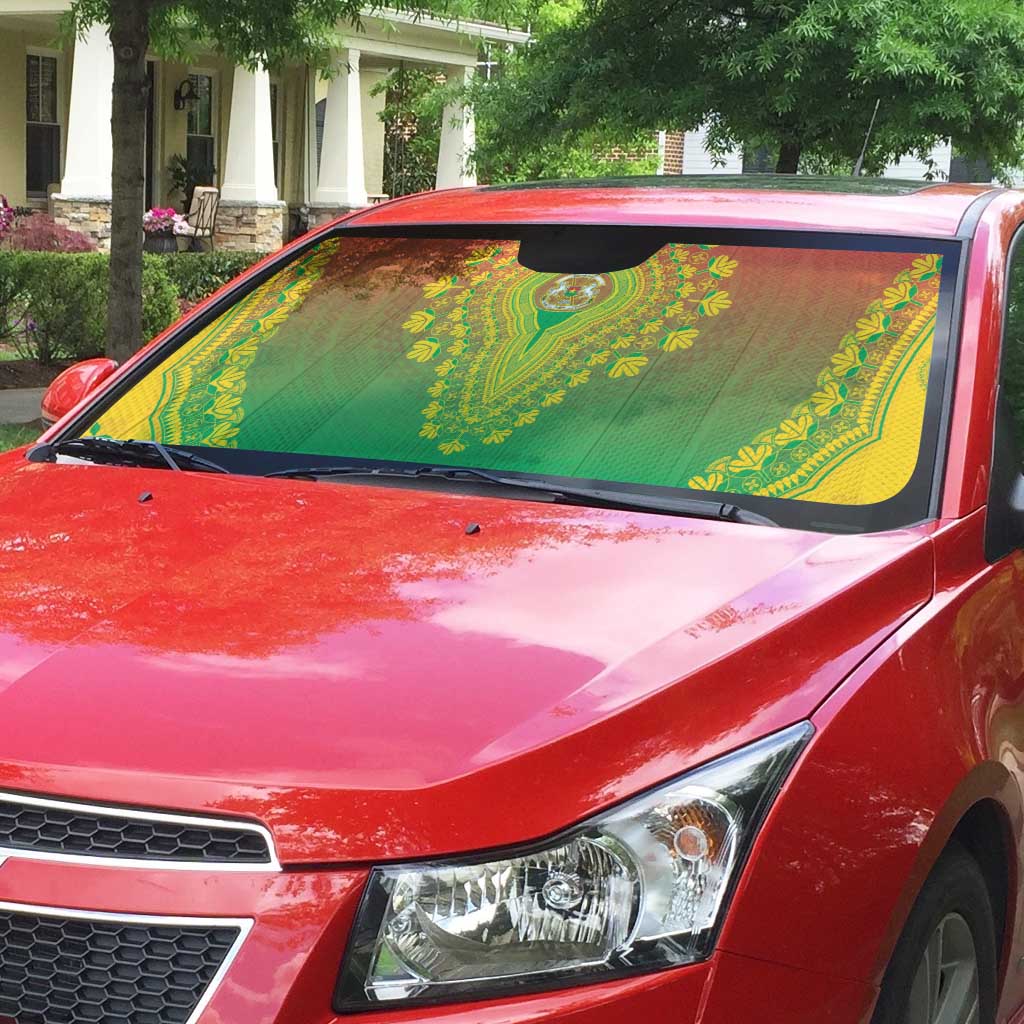 Burkina Faso African Dashiki Auto Sun Shade