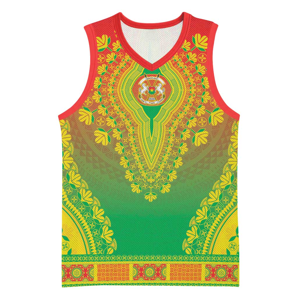 Personalized Afro Burkina Faso Basketball Jersey African Dashiki Style LT15
