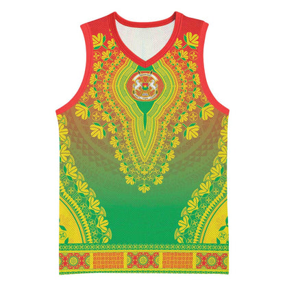 Personalized Afro Burkina Faso Basketball Jersey African Dashiki Style LT15
