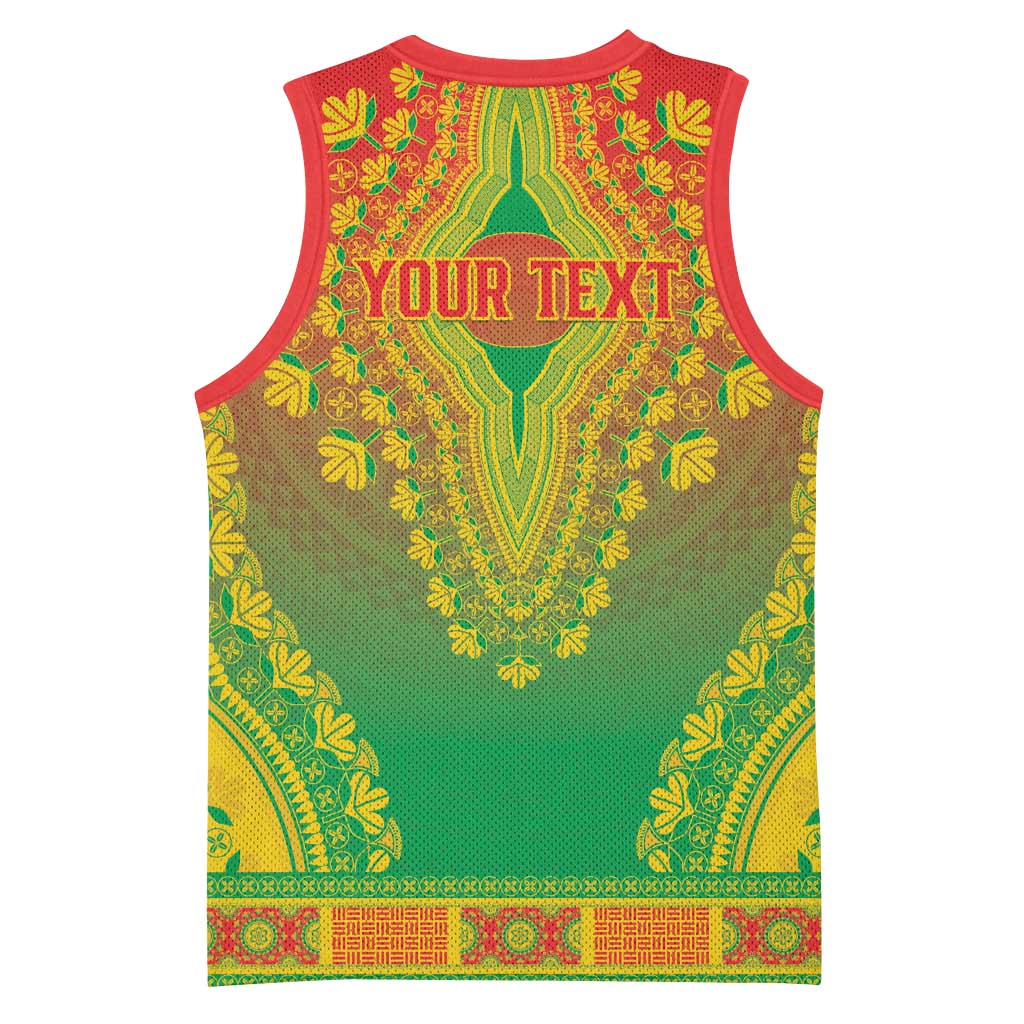 Personalized Afro Burkina Faso Basketball Jersey African Dashiki Style LT15