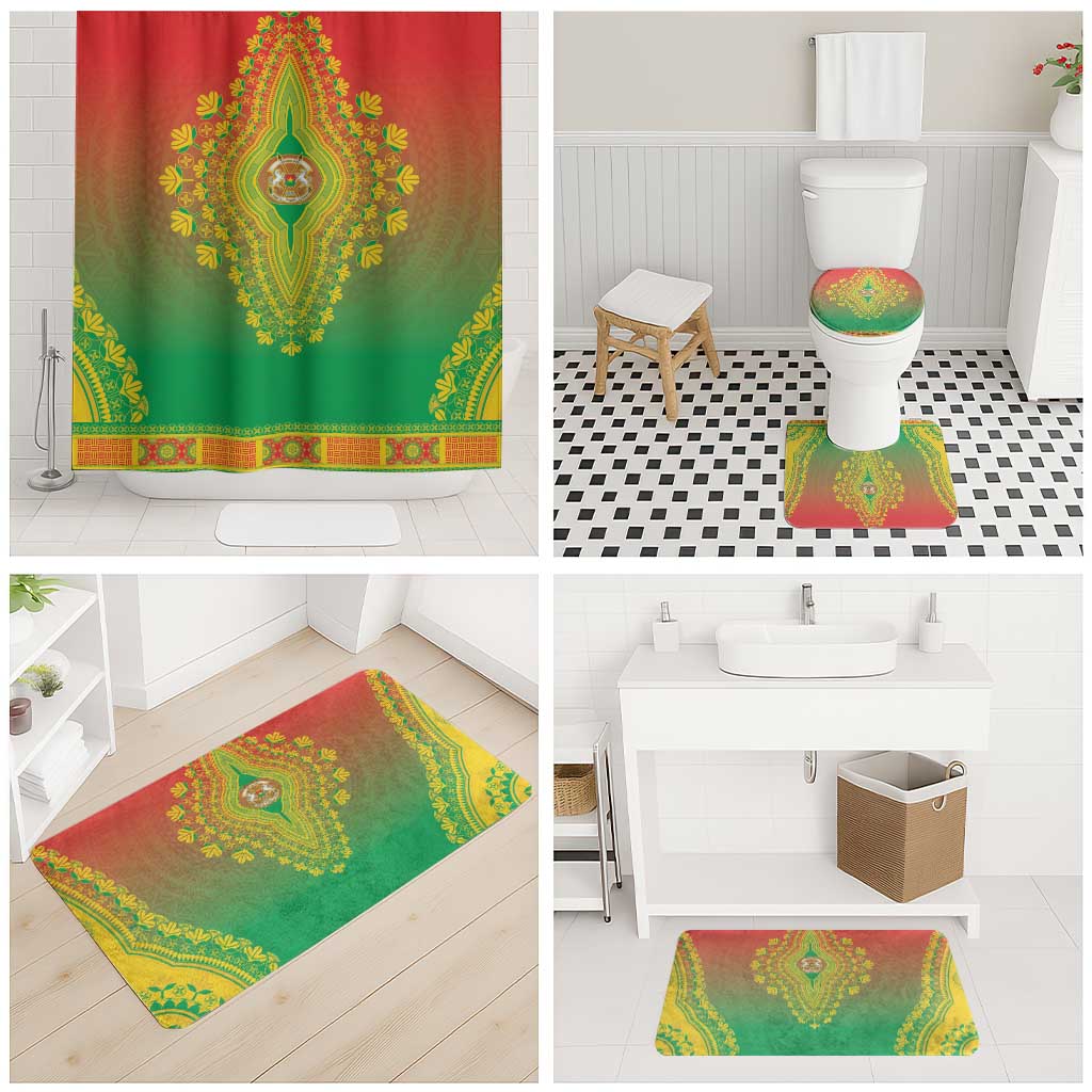Burkina Faso African Dashiki Bathroom Set