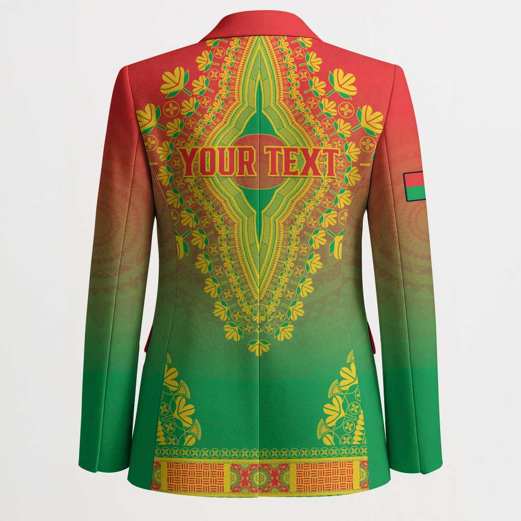 Personalized Burkina Faso African Dashiki Blazer