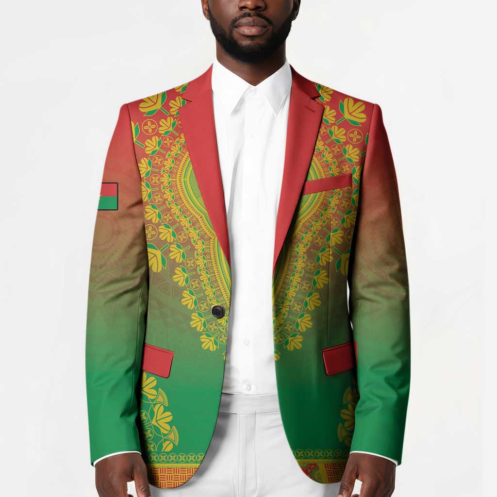 Personalized Burkina Faso African Dashiki Blazer