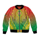 Personalized Afro Burkina Faso Bomber Jacket African Dashiki Style - African Pride