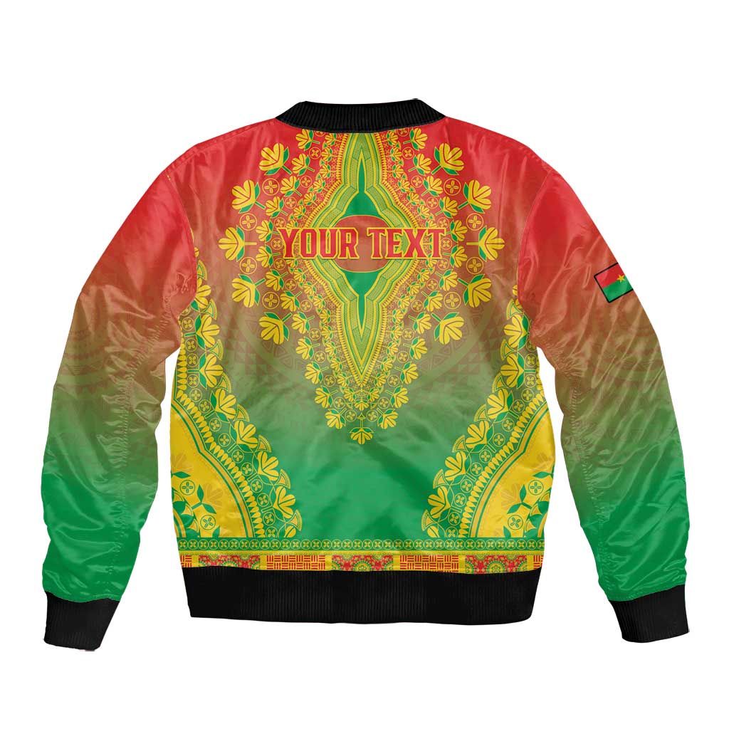 Personalized Afro Burkina Faso Bomber Jacket African Dashiki Style - African Pride