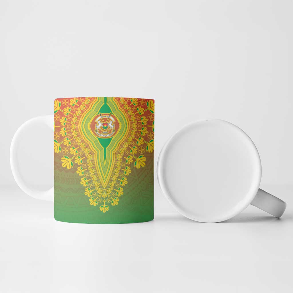 Personalized Burkina Faso African Dashiki Ceramic Mug
