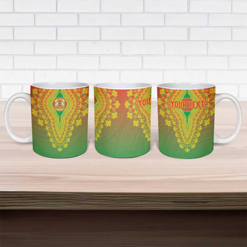 Personalized Burkina Faso African Dashiki Ceramic Mug
