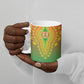 Personalized Burkina Faso African Dashiki Ceramic Mug