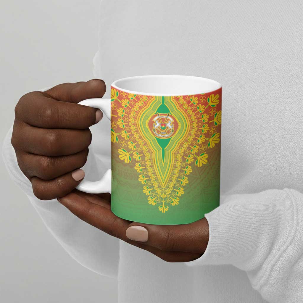 Personalized Burkina Faso African Dashiki Ceramic Mug