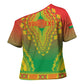 Personalized Burkina Faso African Dashiki Cross Shoulder Shirt