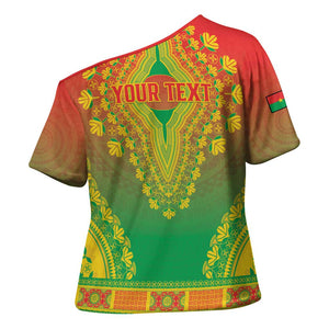 Personalized Burkina Faso African Dashiki Cross Shoulder Shirt