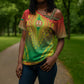Personalized Burkina Faso African Dashiki Cross Shoulder Shirt