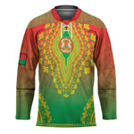 Personalized Burkina Faso African Dashiki Hockey Jersey
