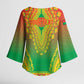 Personalized Burkina Faso African Dashiki Kimono Sleeve Blouse