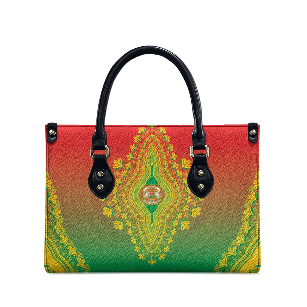 Burkina Faso African Dashiki Leather Bag