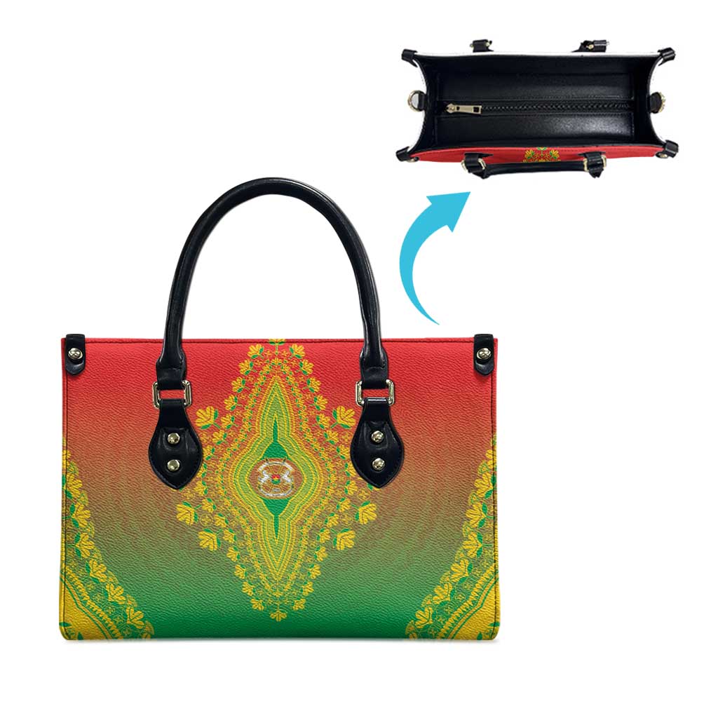 Burkina Faso African Dashiki Leather Bag