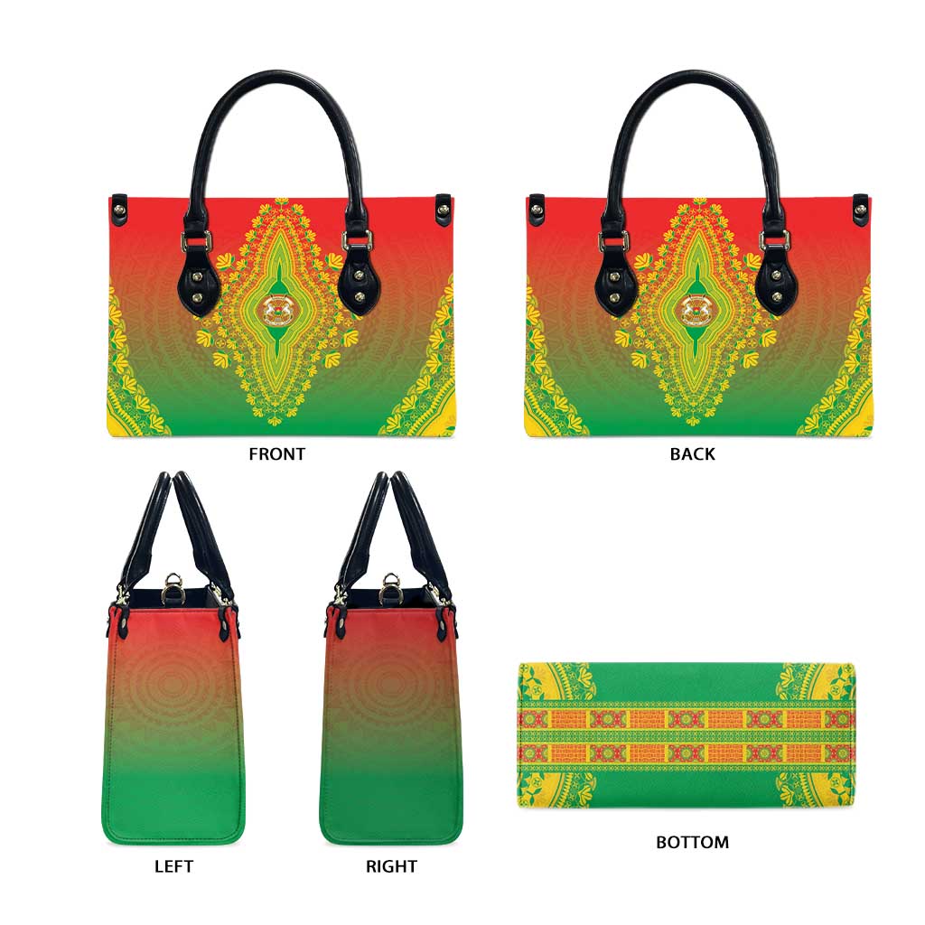 Burkina Faso African Dashiki Leather Bag
