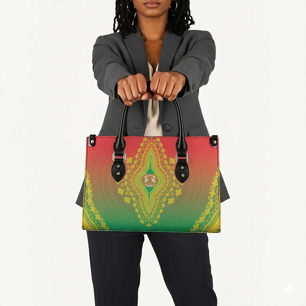 Burkina Faso African Dashiki Leather Bag
