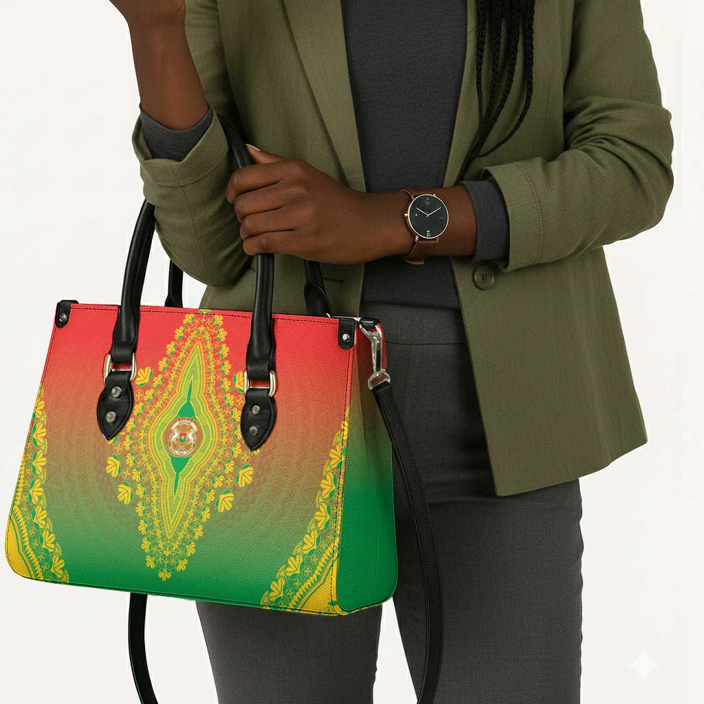 Burkina Faso African Dashiki Leather Bag
