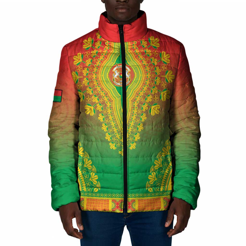 Personalized Burkina Faso African Dashiki Padded Jacket