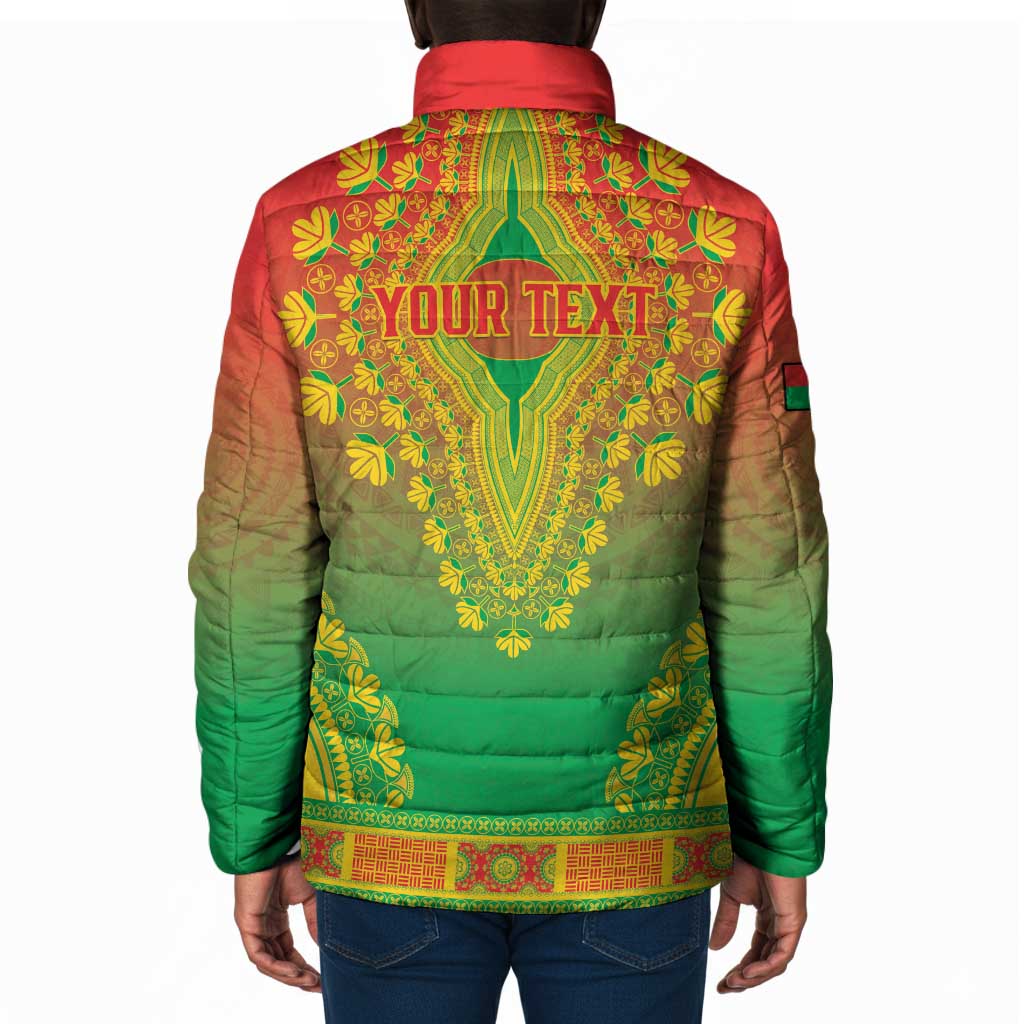 Personalized Burkina Faso African Dashiki Padded Jacket