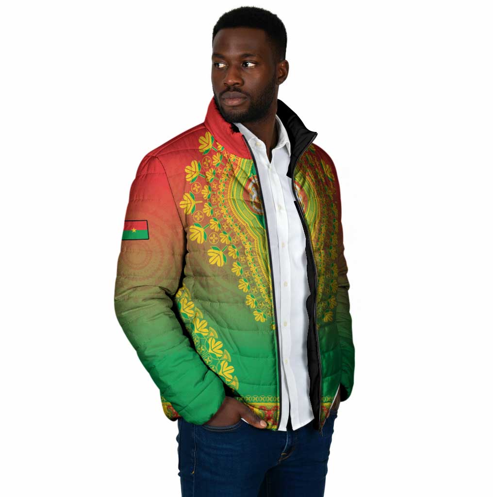 Personalized Burkina Faso African Dashiki Padded Jacket