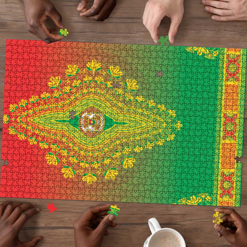 Burkina Faso African Dashiki Puzzle
