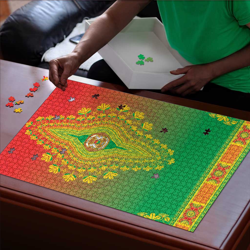 Burkina Faso African Dashiki Puzzle