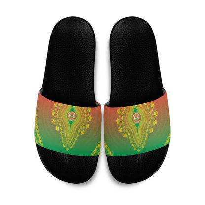 Burkina Faso African Dashiki Slide Sandals