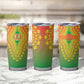 Personalized Afro Burkina Faso Tumbler Cup African Dashiki Style - African Pride