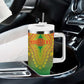 Personalized Afro Burkina Faso Tumbler With Handle African Dashiki Style - African Pride