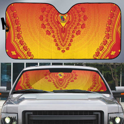 Cameroon African Dashiki Auto Sun Shade