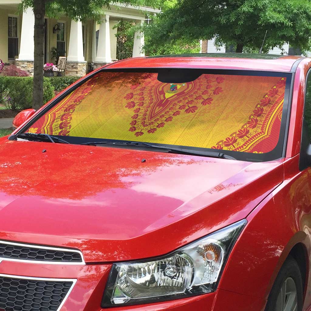 Cameroon African Dashiki Auto Sun Shade