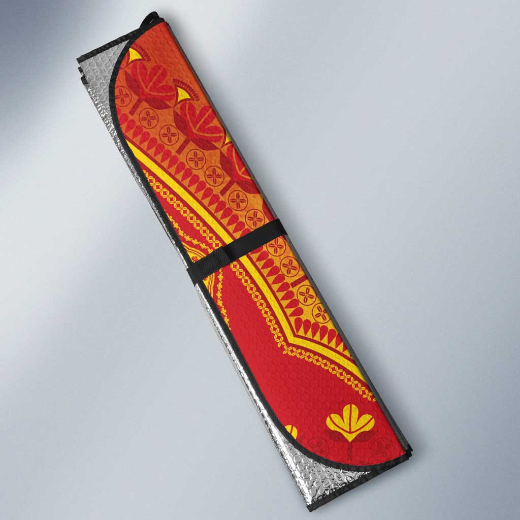 Cameroon African Dashiki Auto Sun Shade