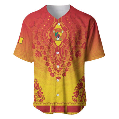 Personalized Afro Cameroon Baseball Jersey African Dashiki Style - African Pride