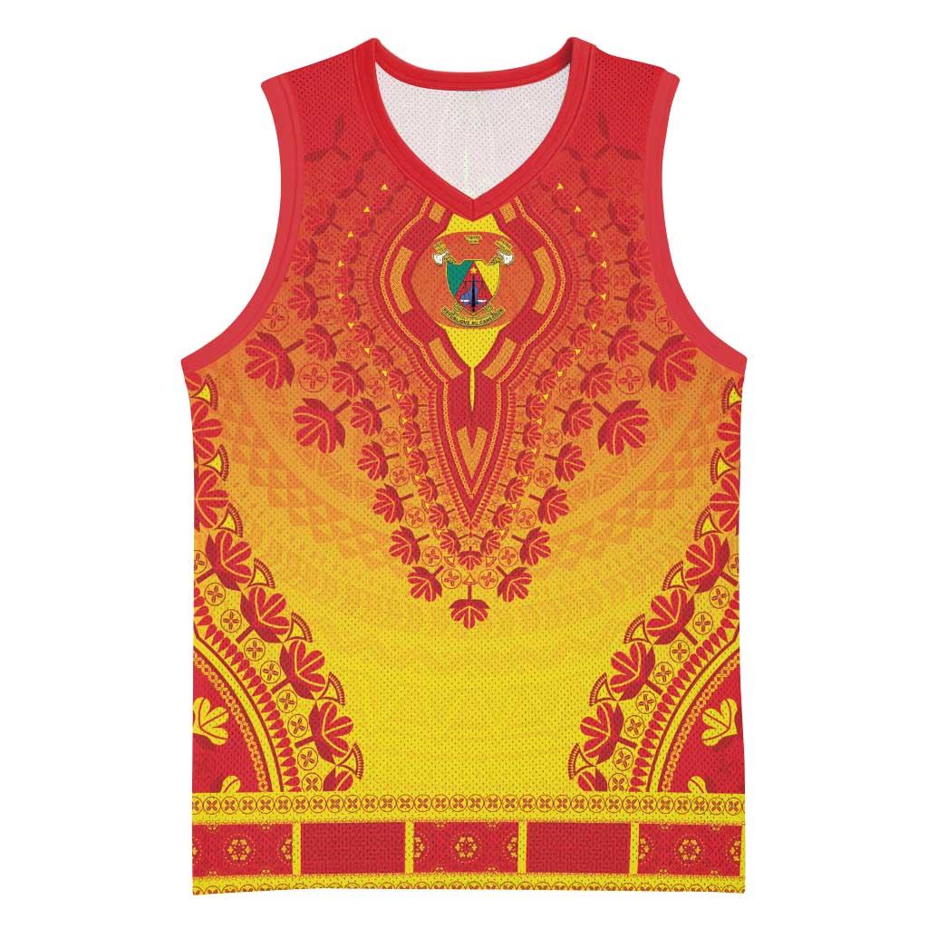 Personalized Afro Cameroon Basketball Jersey African Dashiki Style LT15